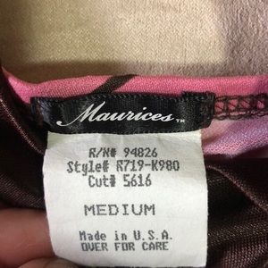 Maurices Tops - Pink and brown dress top Maurices Tops - Pink and brown dress top